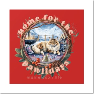 Home For The Holidays Aspen Maine Coon Life 10M Posters and Art